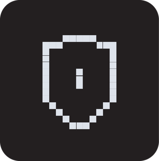 Pixel shield icon
